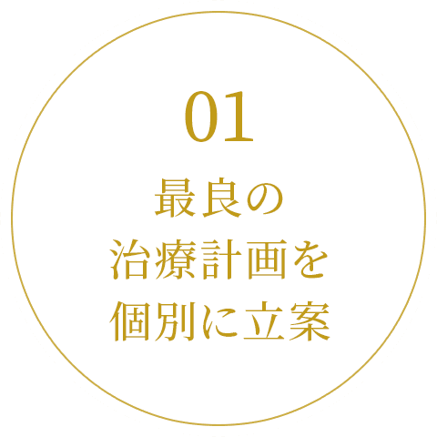 01 最良の治療計画を個別に立案